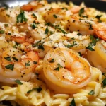 One Pan Parmesan Orzo with Shrimp