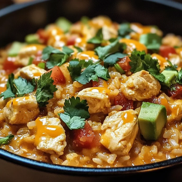 One Pot Queso Chicken and Rice : Easy Comfort Food