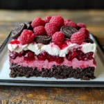 Raspberry Chocolate Lasagna Dessert