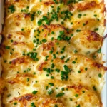Roasted Garlic Potatoes au Gratin