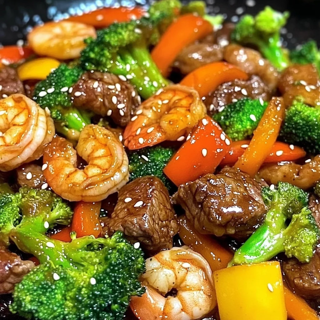 STEAK AND SHRIMP STIR FRY