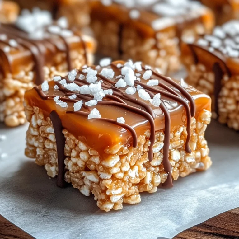Salted Caramel Rice Krispie Treats: A Sweet & Salty Indulgence