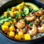 Shrimp Avocado Mango Bowls
