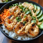 Shrimp Rice Bowls with Spicy Mayo