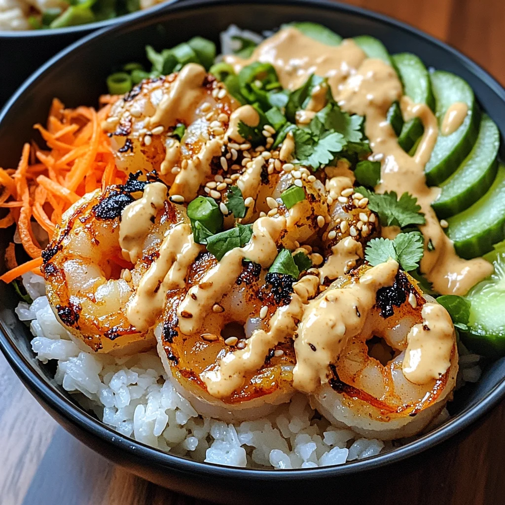 Shrimp Rice Bowls with Spicy Mayo