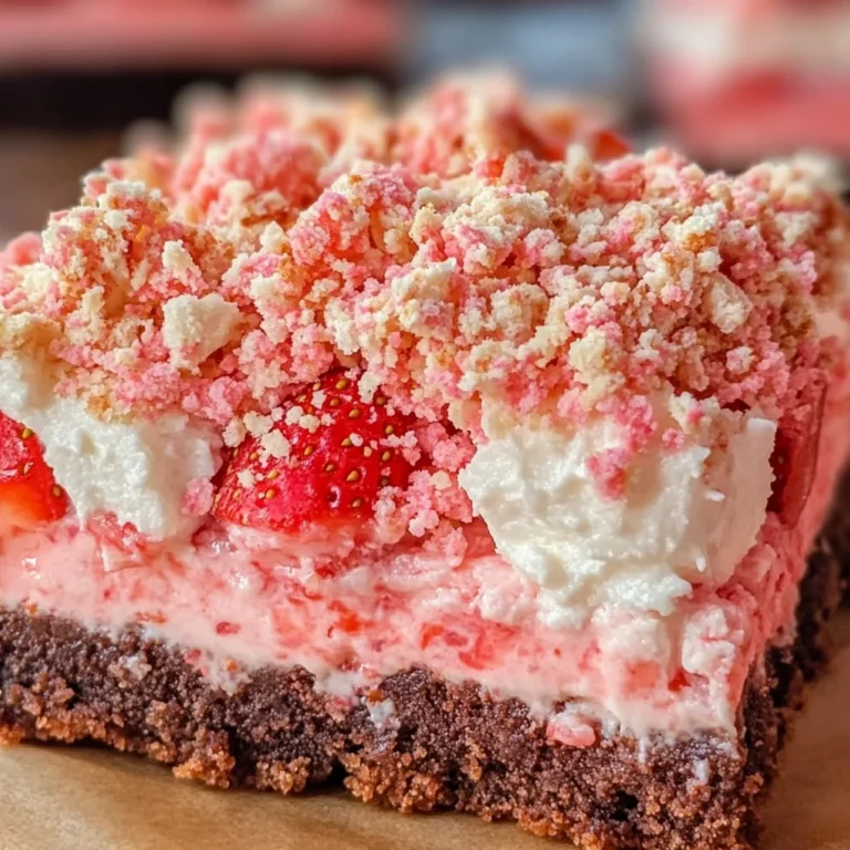 Strawberry Crunch Brownies