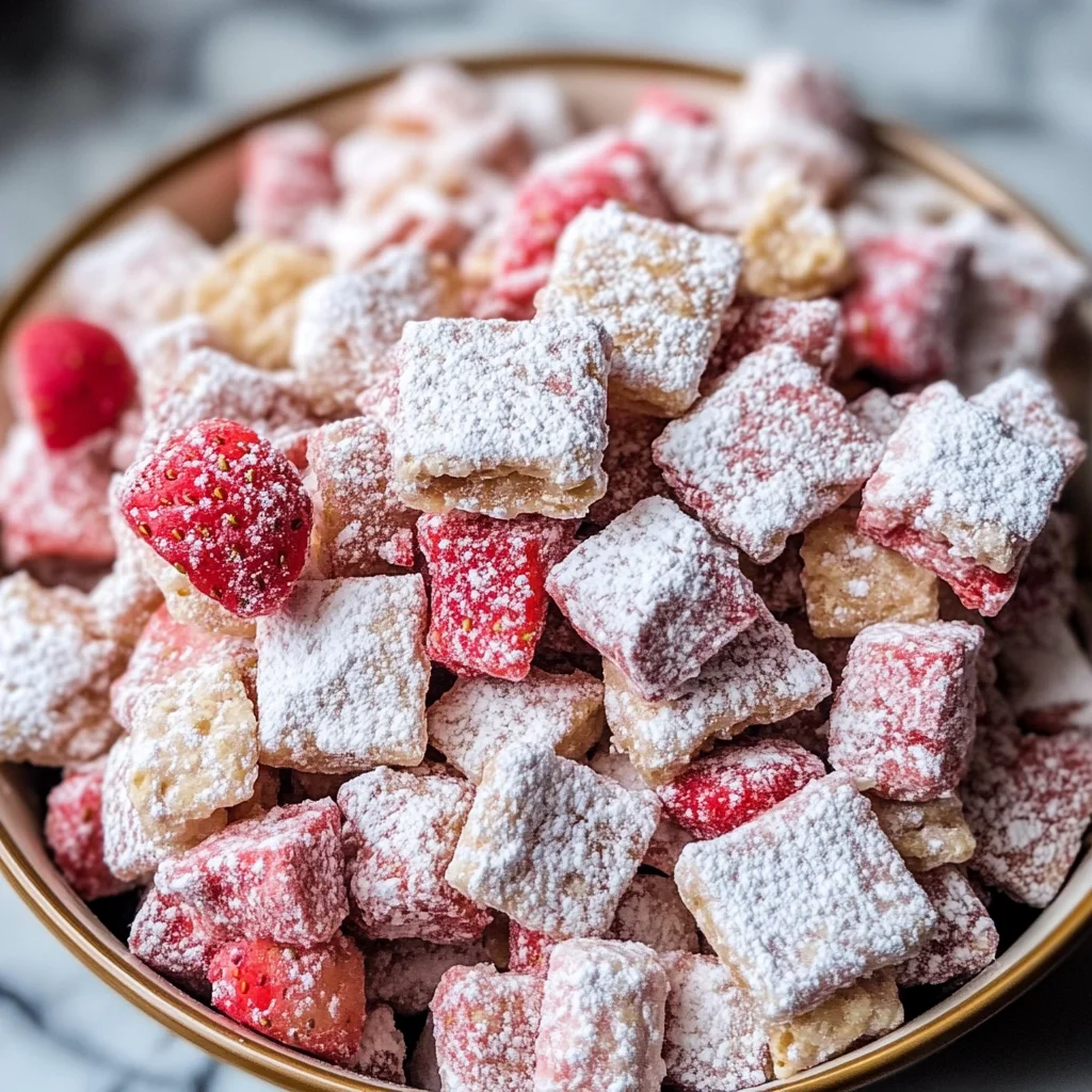 Strawberry Shortcake Puppy Chow