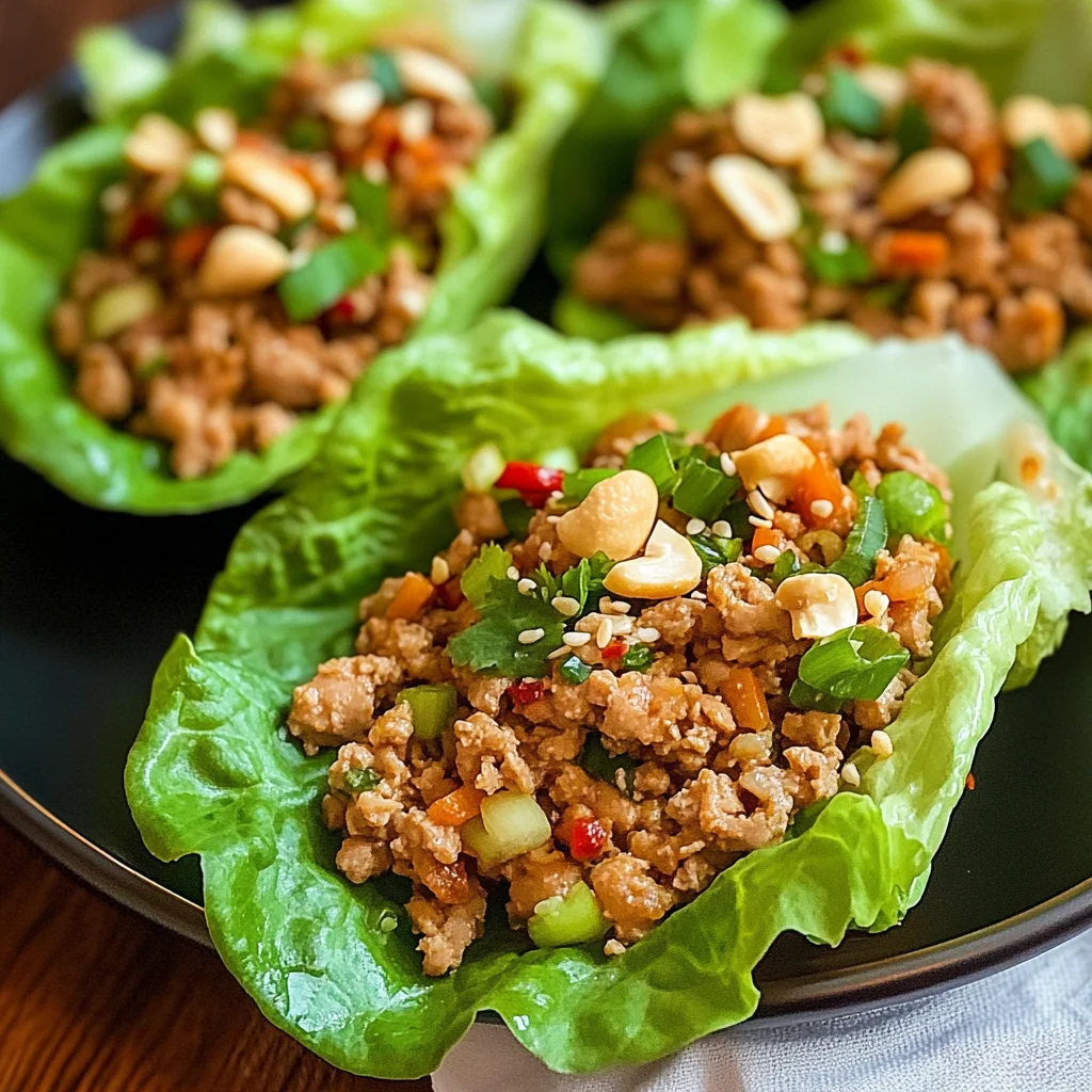 Thai Chicken Lettuce Wraps