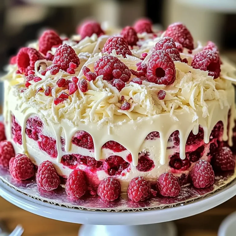 White Chocolate Raspberry Dream Cake : A Heavenly Dessert