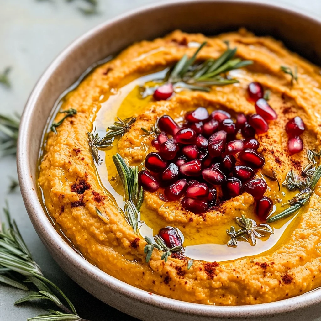 10-Minute Cozy & Creamy Pumpkin Hummus