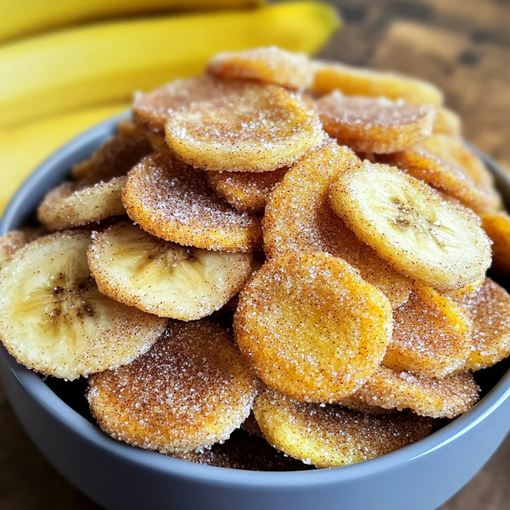 Air Fryer Cinnamon Banana Chips