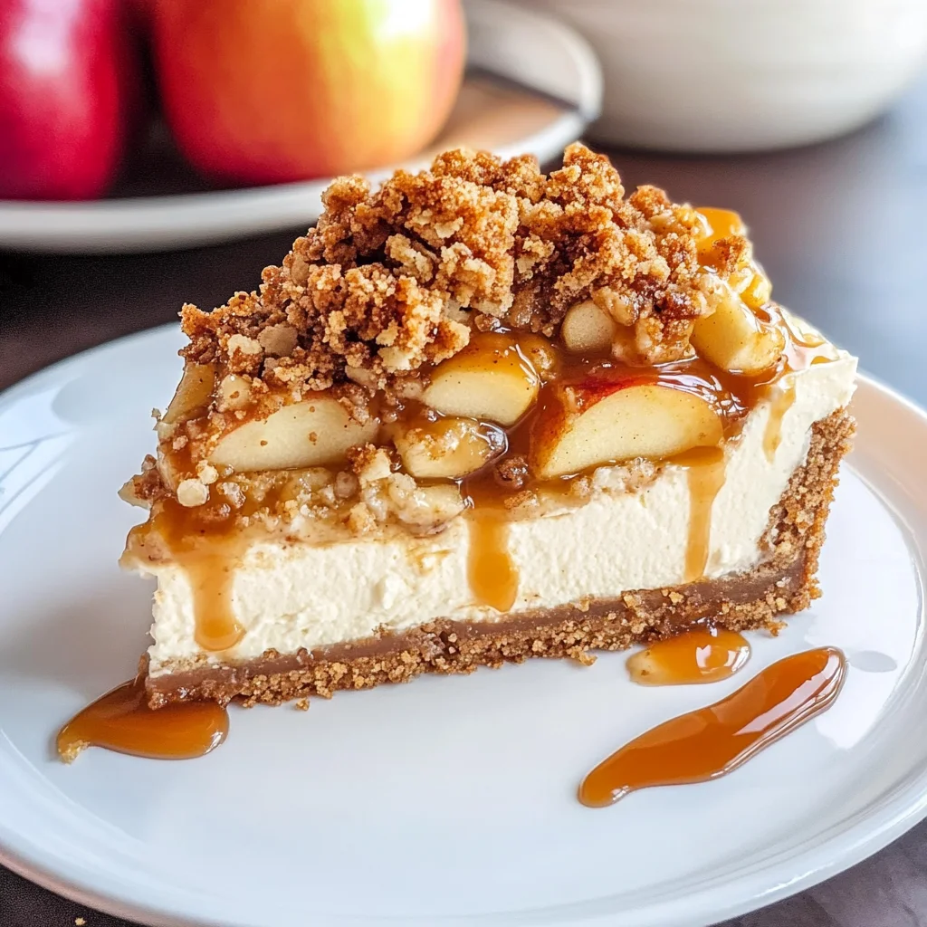 Apple Crisp Cheesecake