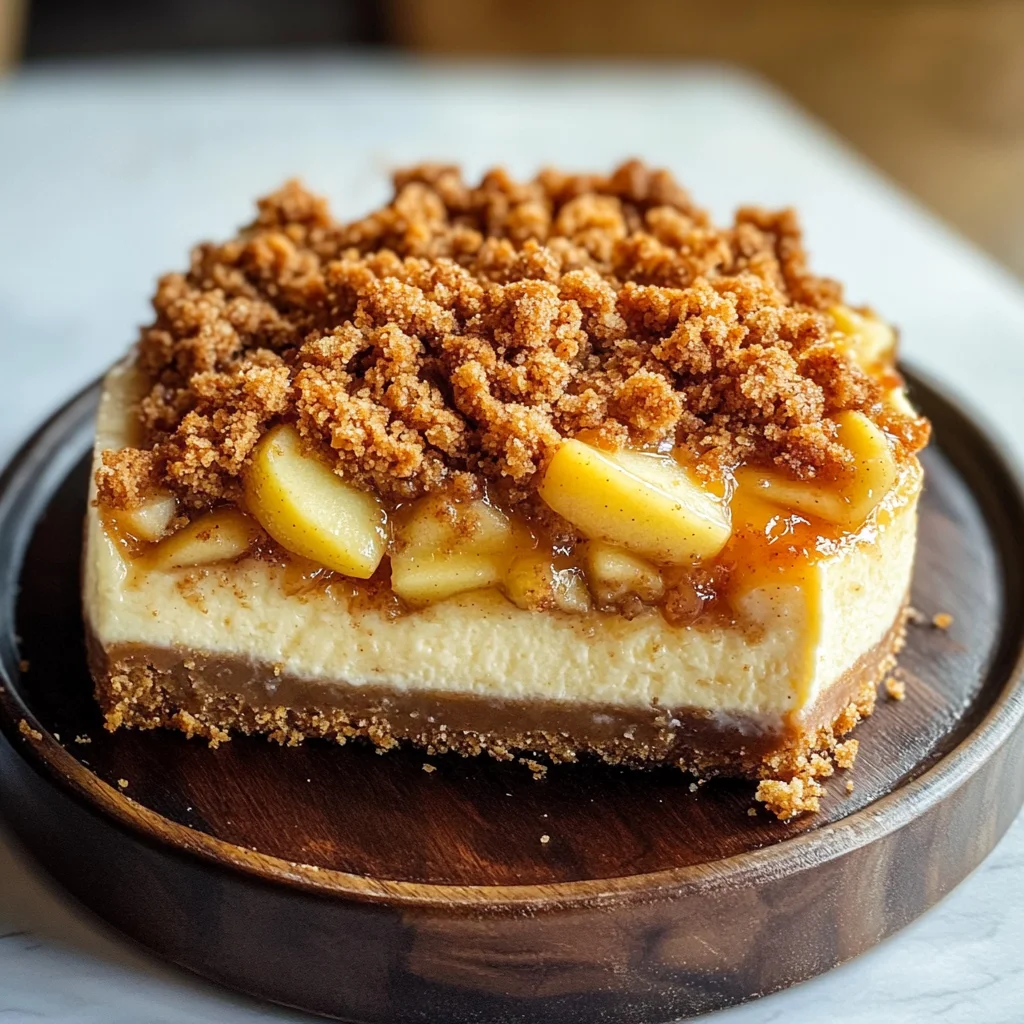 Apple Crumble Cheesecake