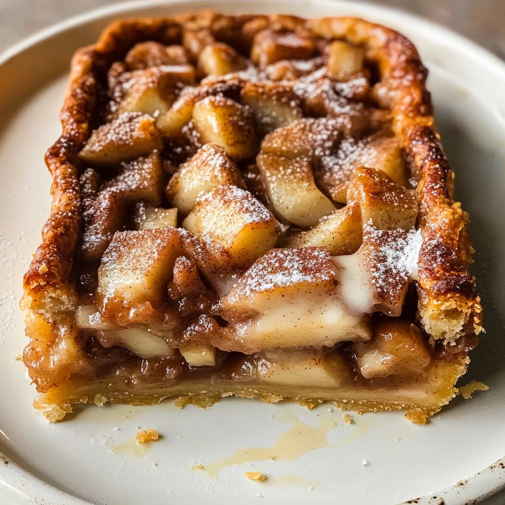 Cinnamon Roll Apple Pie