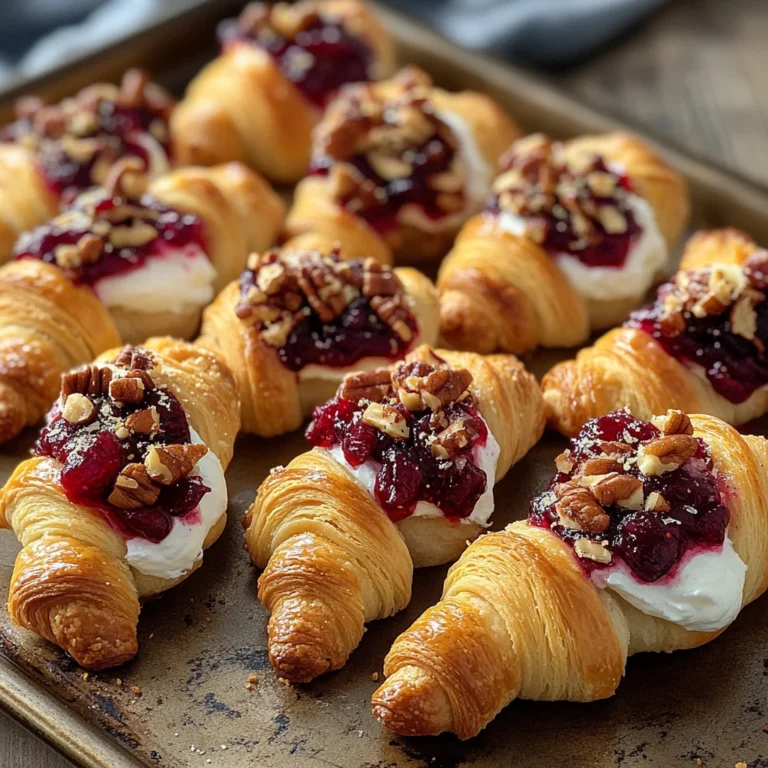 Cranberry Cream Cheese Crescent Bites