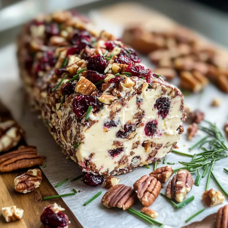 Cranberry Pecan Cheese Log