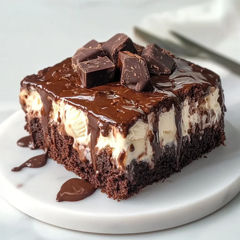 Delicious Brownie Ice Cream Cake