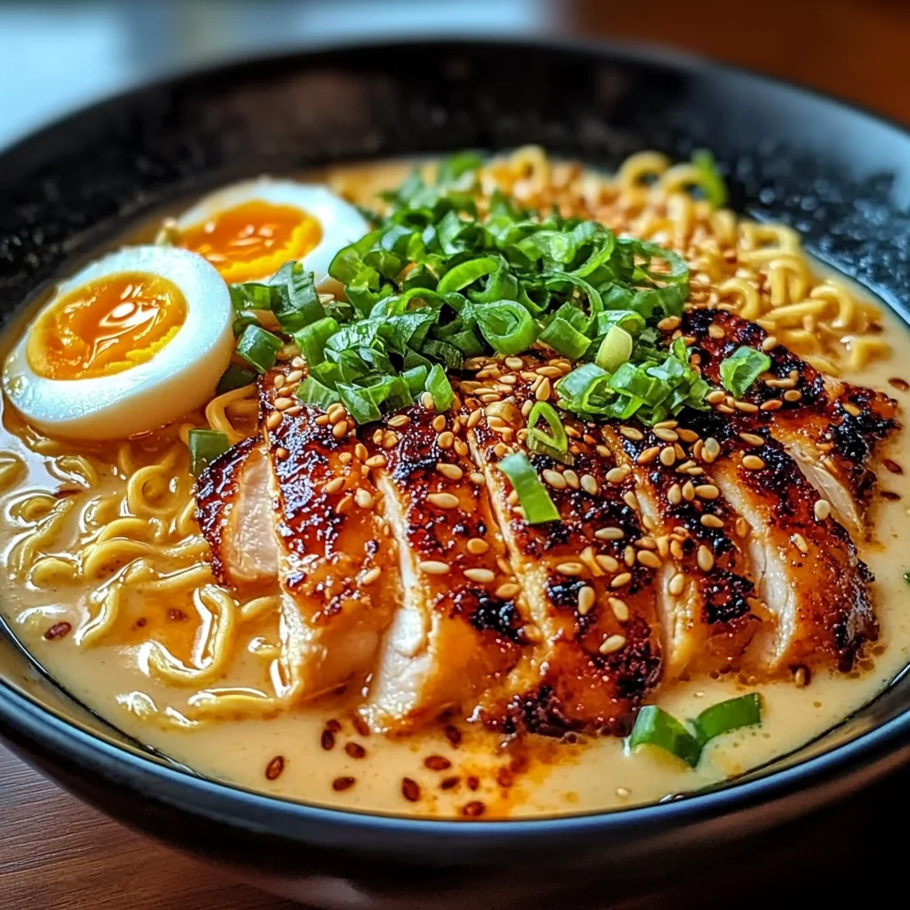 Fiery Chicken Ramen : Bold & Comforting