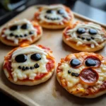 Halloween Mini Pizzas