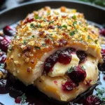 Impressive Cranberry Brie Stuffed Chicken