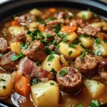 Irish Sausage and Bacon Stew