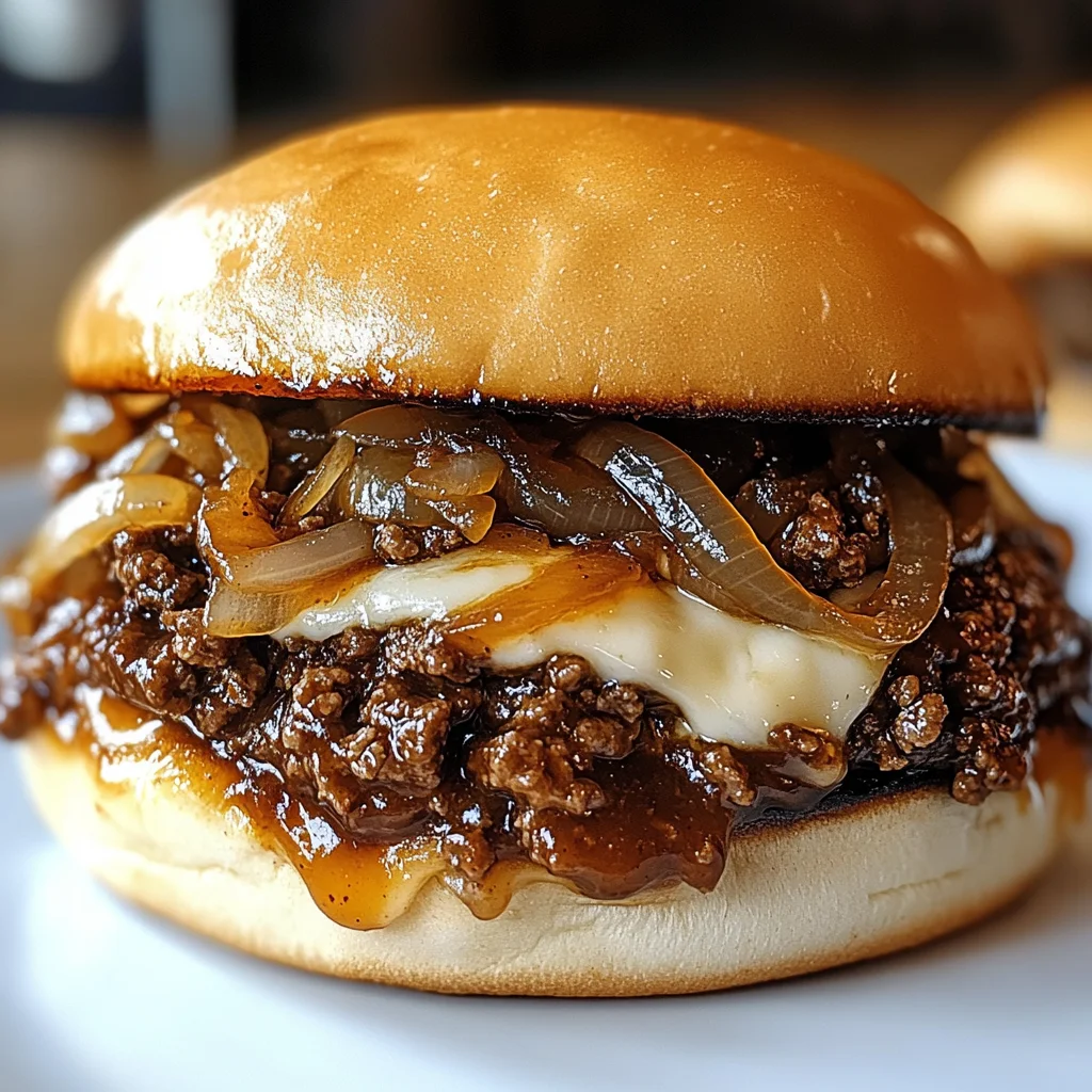 Irresistible French Onion Beef Sloppy Joes
