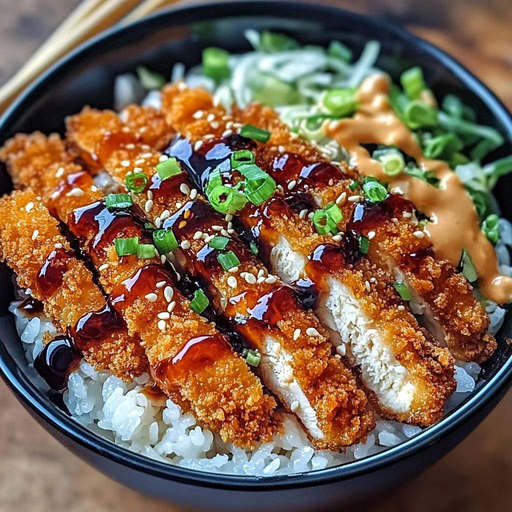 Japanese Katsu Bowls with Tonkatsu Sauce