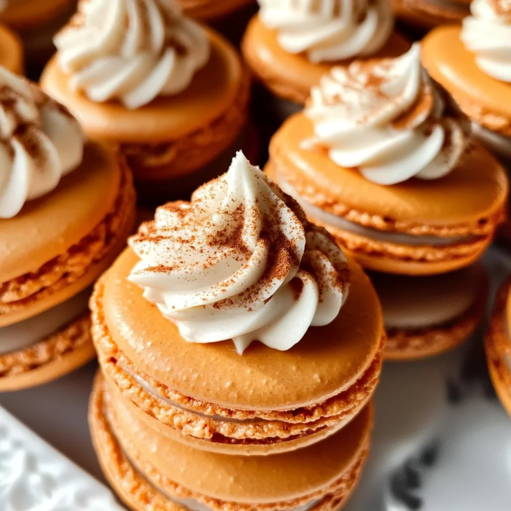 Pumpkin Pie Macarons