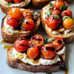 Ricotta Bruschetta with Roasted Tomatoes