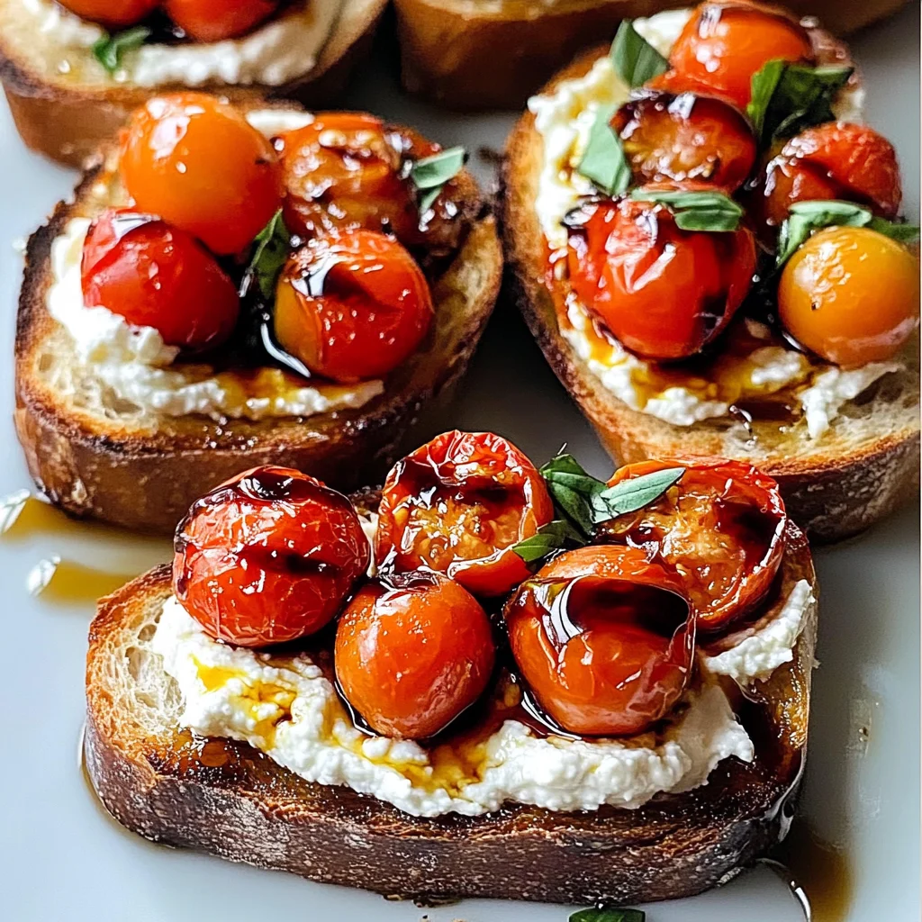 Ricotta Bruschetta with Roasted Tomatoes