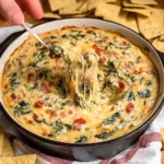 Slow Cooker Queso Spinach Dip