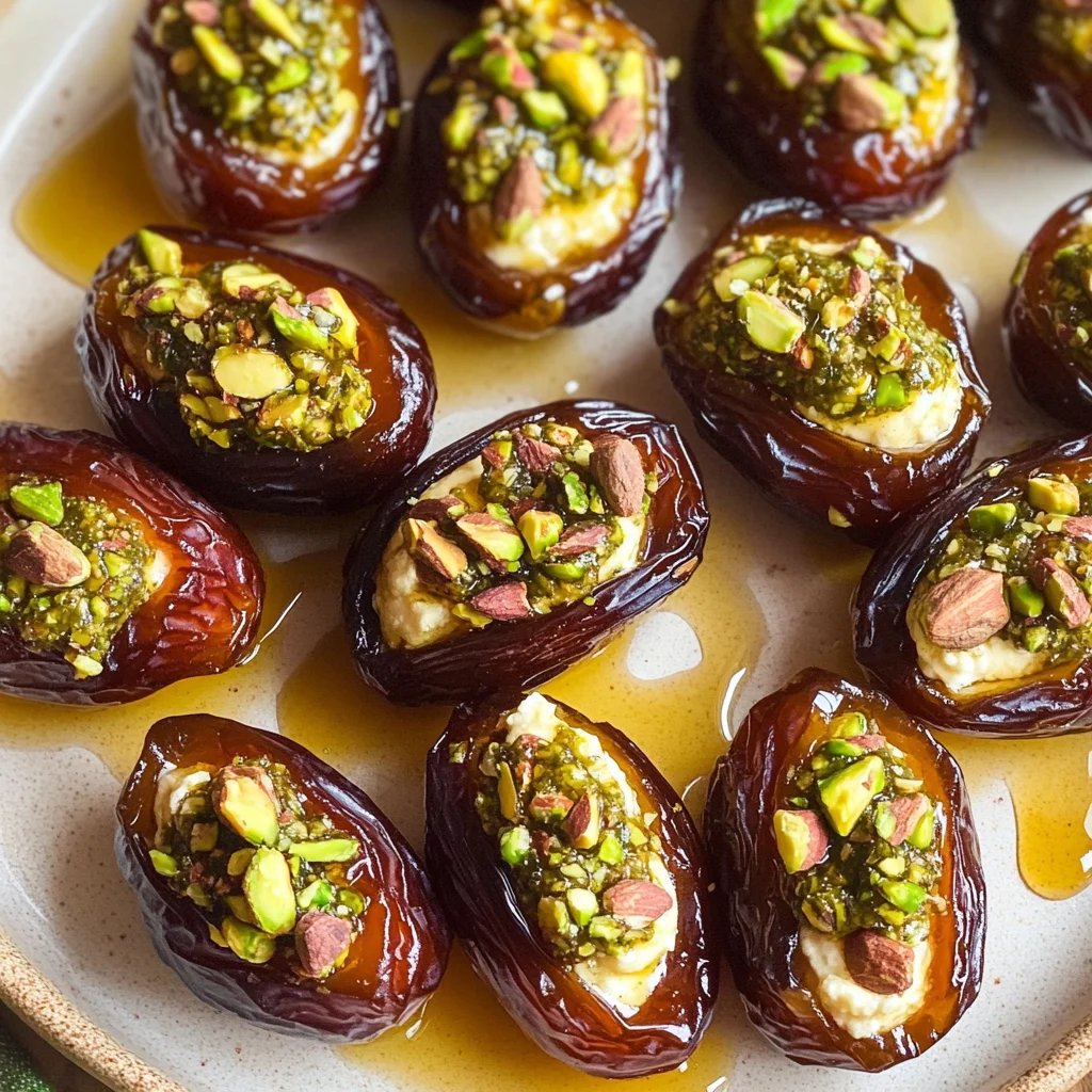 St. Patrick’s Day Treat: Honey Pistachio Ricotta Stuffed Dates