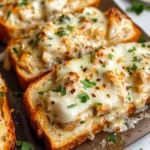 The Viral Chicken Alfredo Garlic Bread I'm Obsessed With