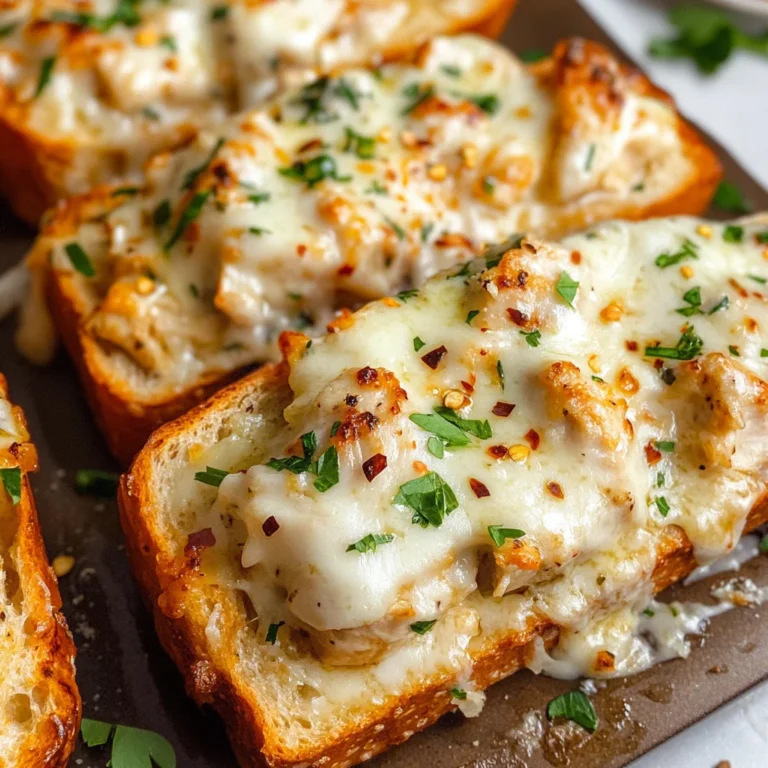 The Viral Chicken Alfredo Garlic Bread I'm Obsessed With