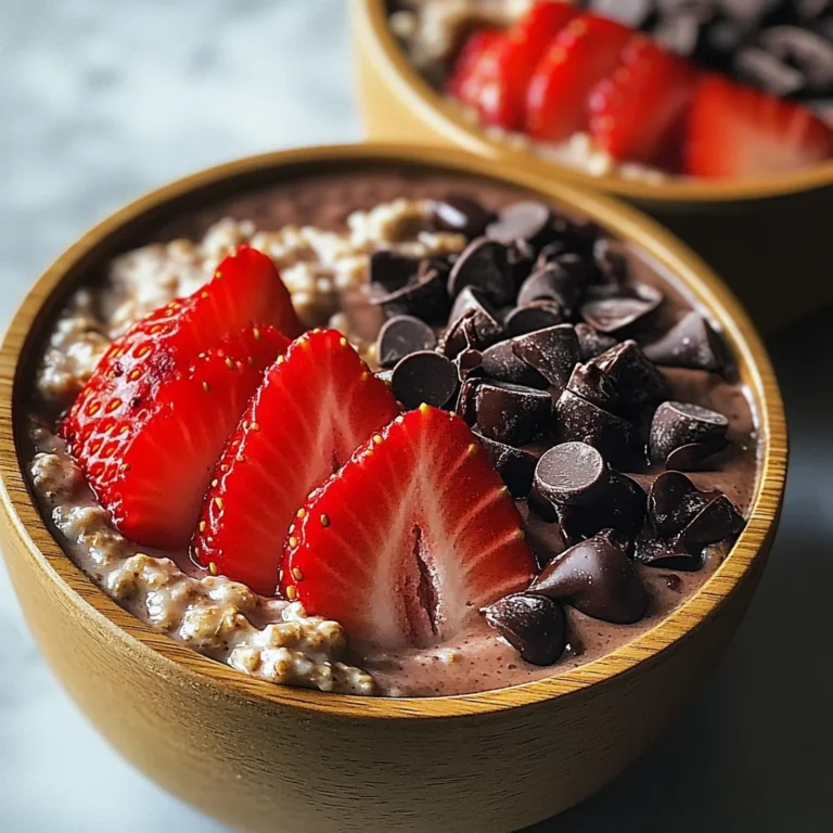 Chocolate Strawberry Overnight Oats