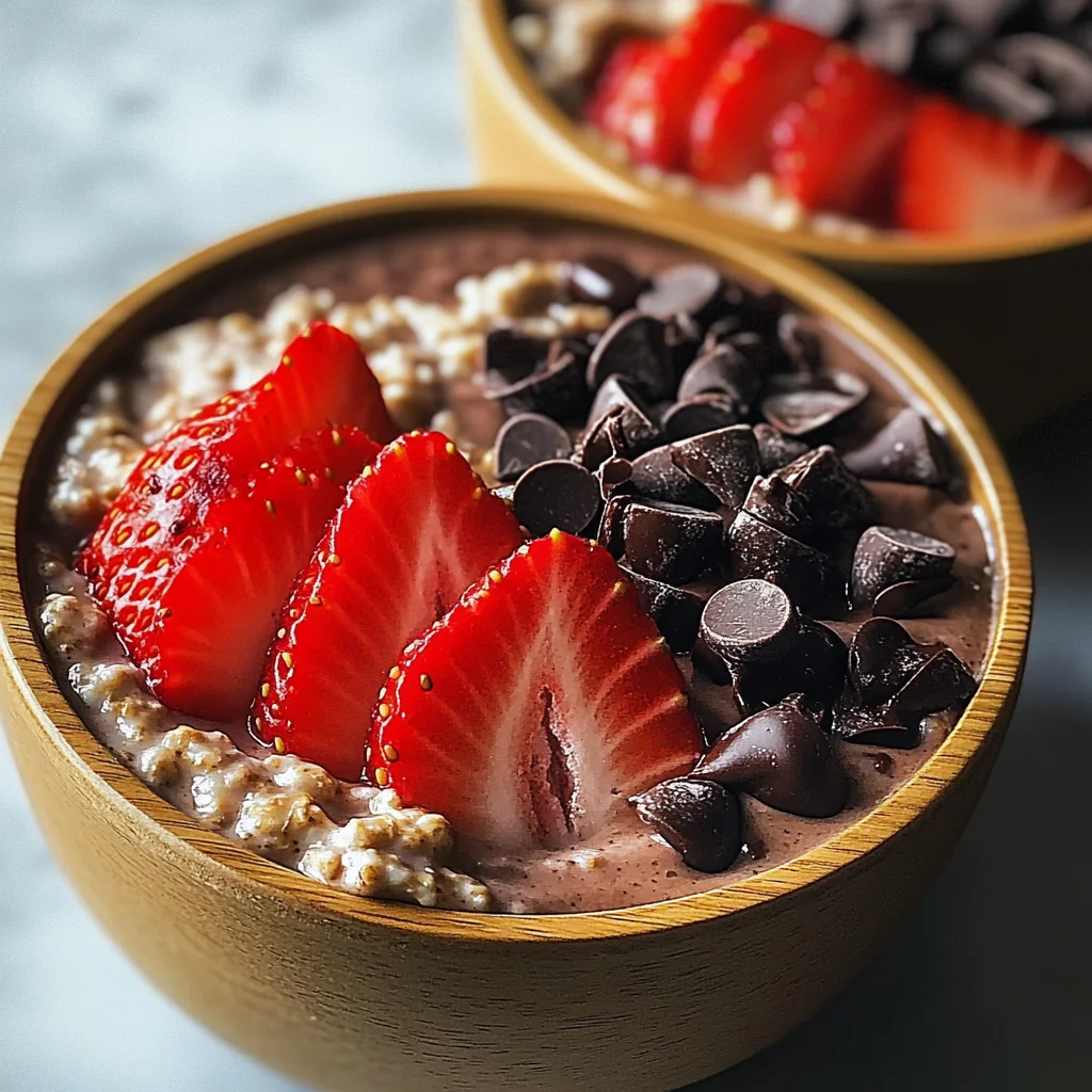 Chocolate Strawberry Overnight Oats