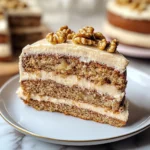Coffee Walnut Layer Cake