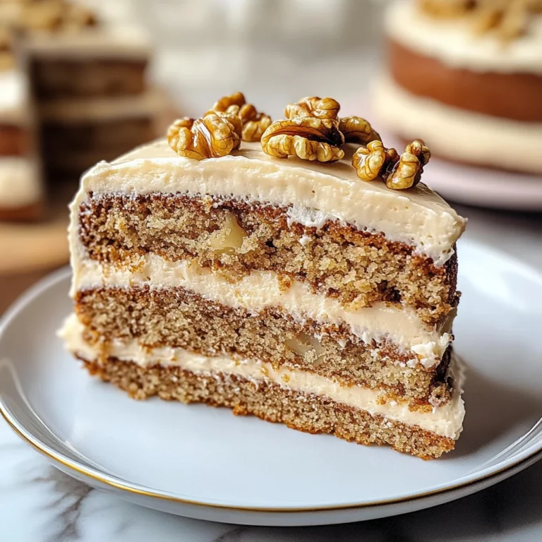Coffee Walnut Layer Cake
