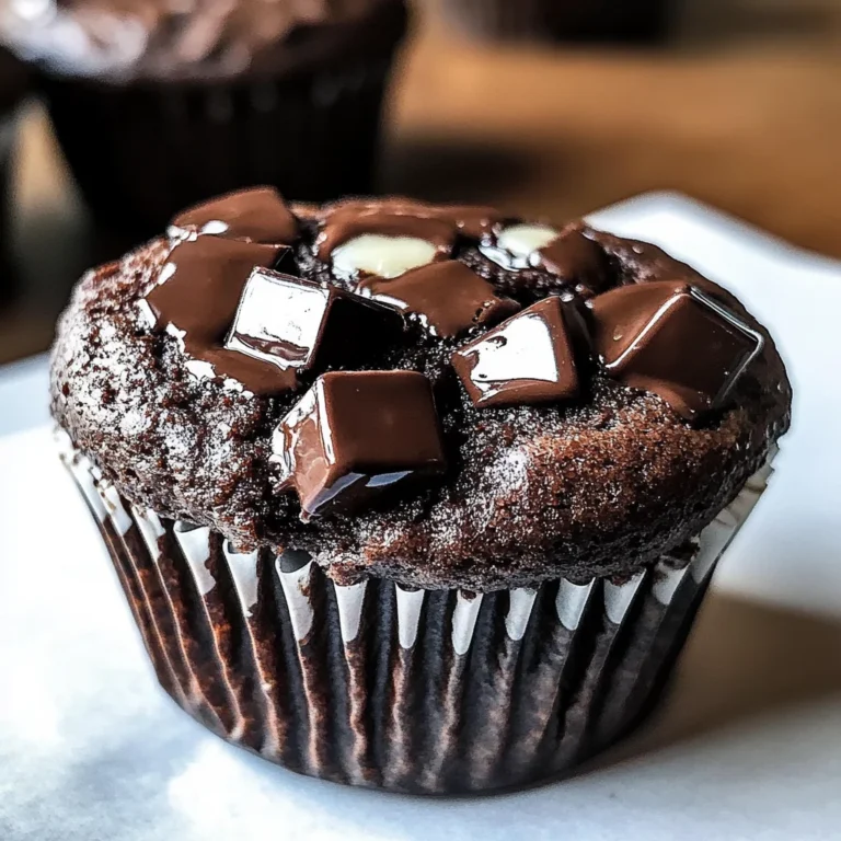 Double Chocolate Espresso Muffins - Browned Butter Blondie