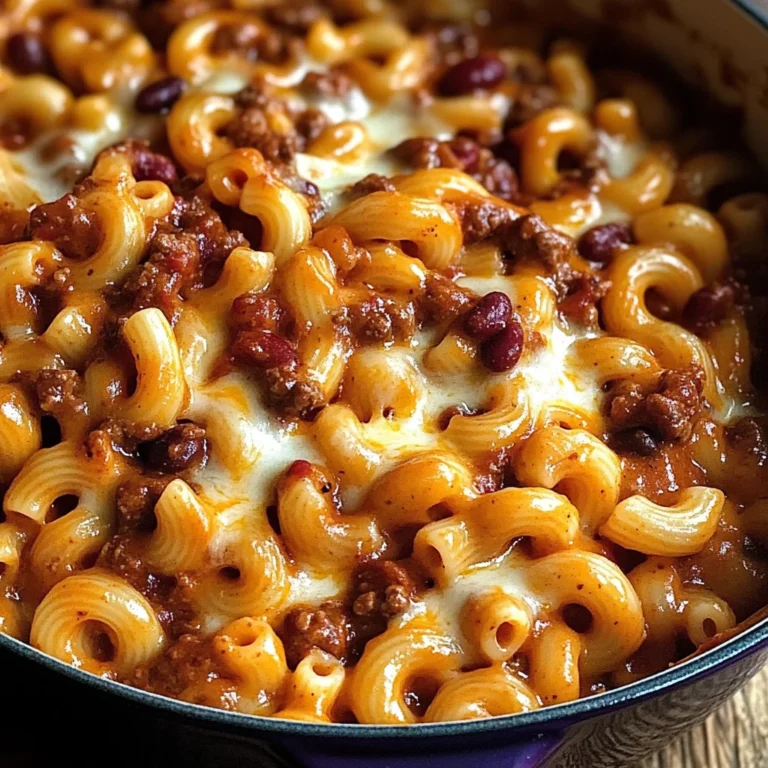 One Pot Chili Mac and Cheese