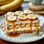 Salted Caramel Banana Ritz Icebox Cake
