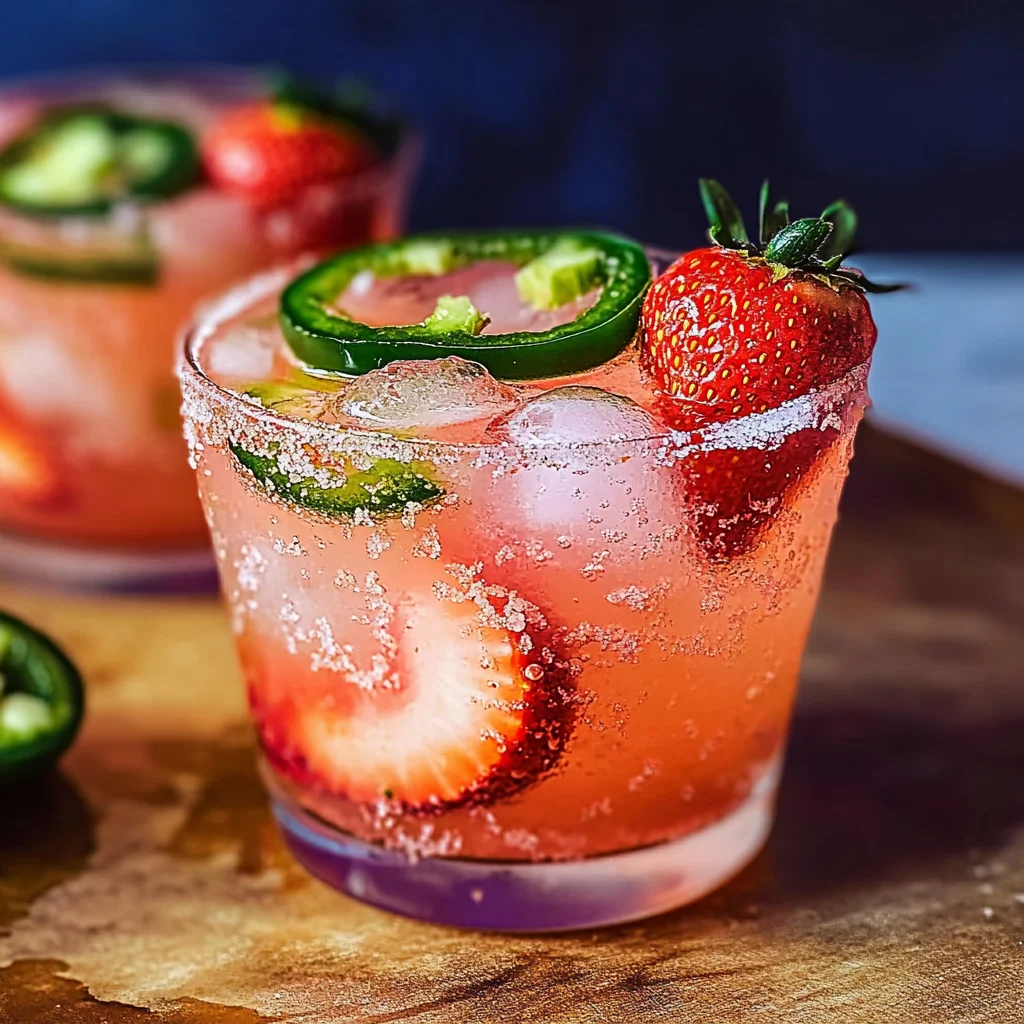 Strawberry Jalapeno Margaritas