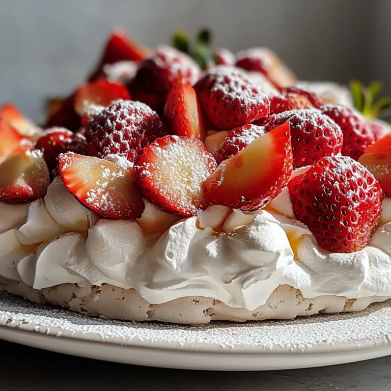 Strawberry Pavlova