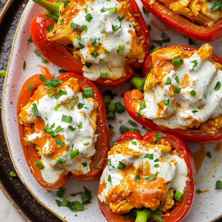 Irresistible Buffalo Chicken Stuffed Peppers – Dairy Free…