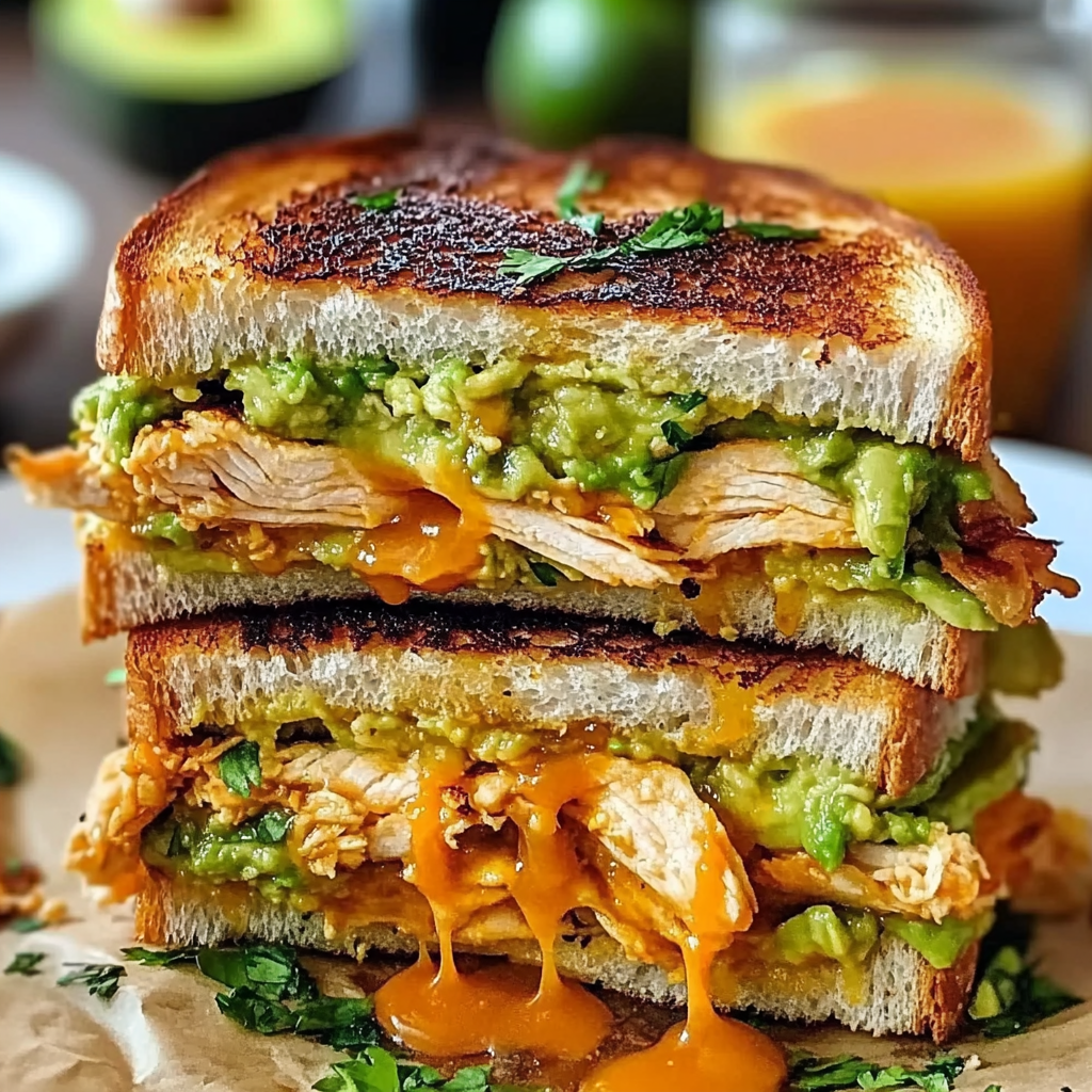Irresistible Chicken Avocado Melt Sandwich Recipe