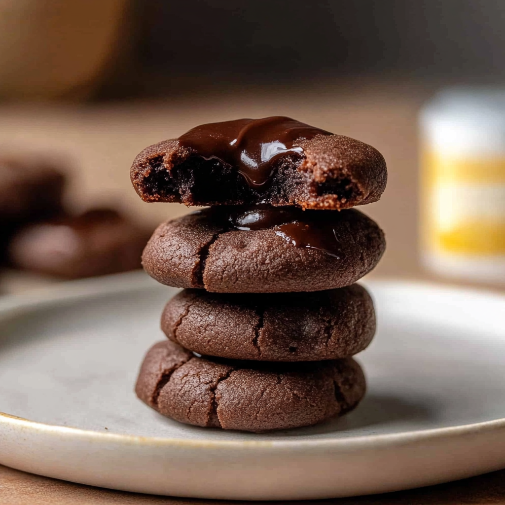 Irresistible Chocolate Ganache Thumbprint Cookies Recipe