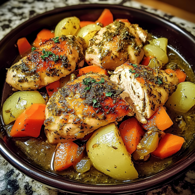 Irresistible Crockpot Herb Chicken and Veggies Recipe