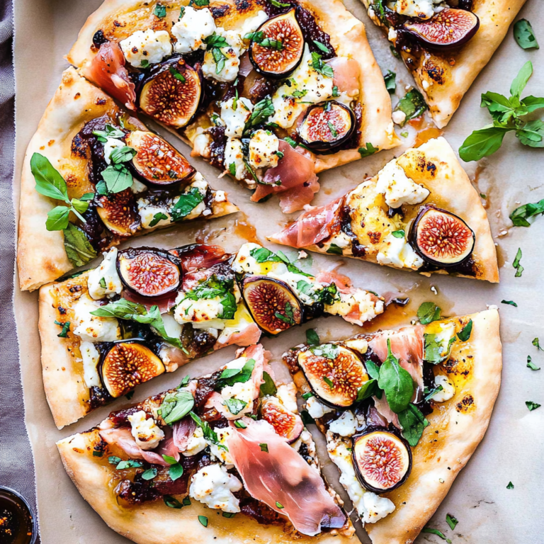 Delightful 20-Minute Fig Jam Pizza with Goat Cheese