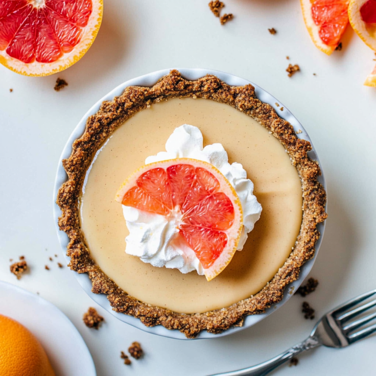 Brighten Your Day with Grapefruit Gingersnap Pie