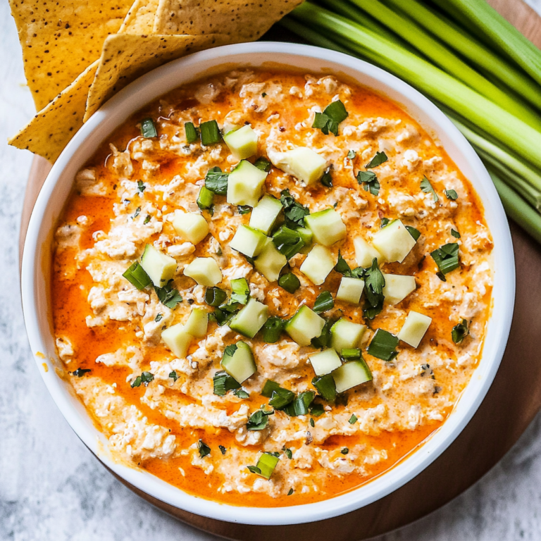 Healthy Cottage Cheese Buffalo Chicken Dip – Guilt-Free D…